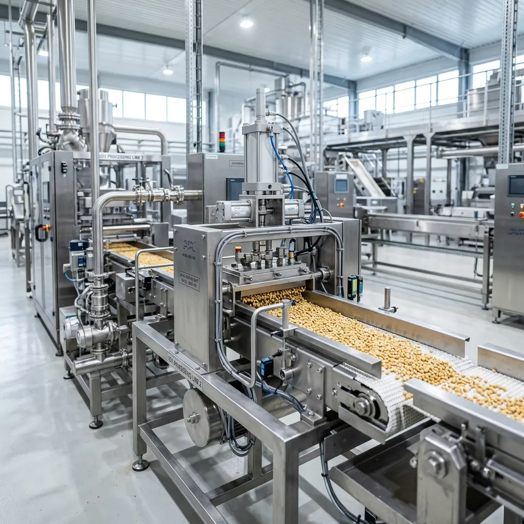 Soybean processing machinery